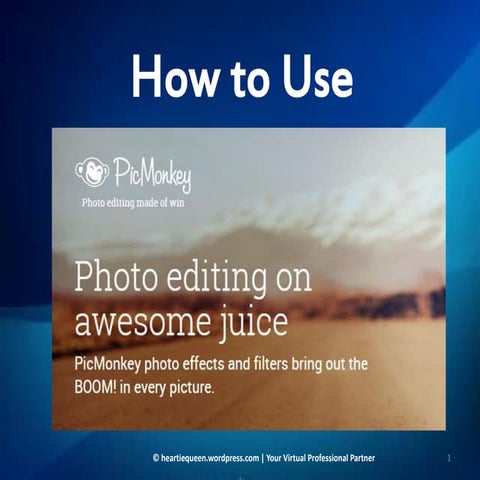 Designing images using Picmonkey
