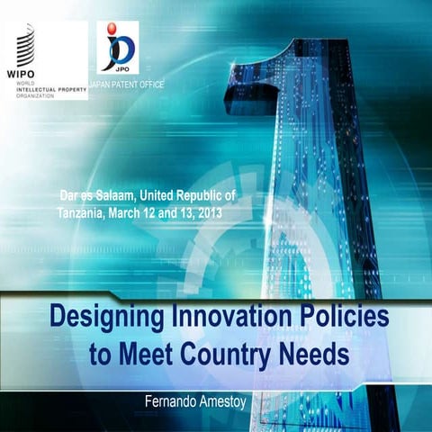 Designing innovation policies to meet country needs f amestoy feb2013 | PPT