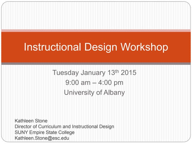 Designing instruction laying the foundation