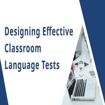 Designing Language Assessment in Language Classroom