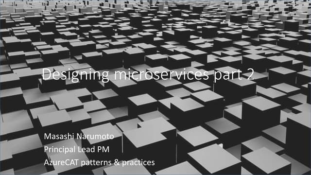 Designing microservices part2