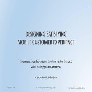 Designing the Mobile Experience
