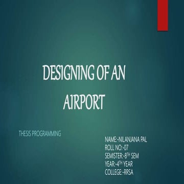 Airport Layout Plan For Efficient Airport Design | PDF