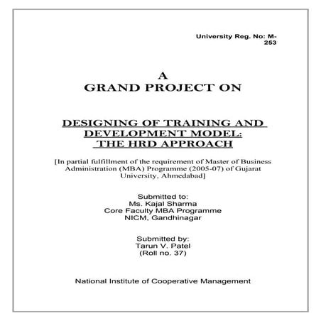 Designing of t& d model