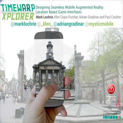 Designing Seamless Mobile Augmented Reality Location Based Game Interfaces