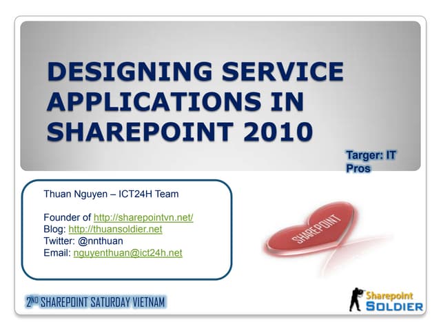 Designing service applications architecture