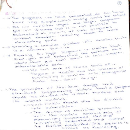 Designing structured programs