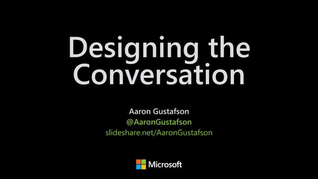 Designing the Conversation [Beyond Tellerrand 2019]
