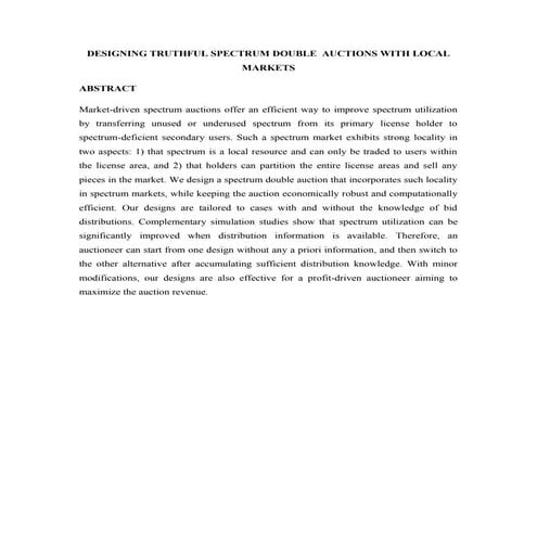 Spectrum Trading and types spectrum Trading and Auction | PPTX