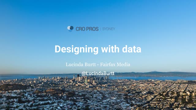 CRO PROS - Data driven product design