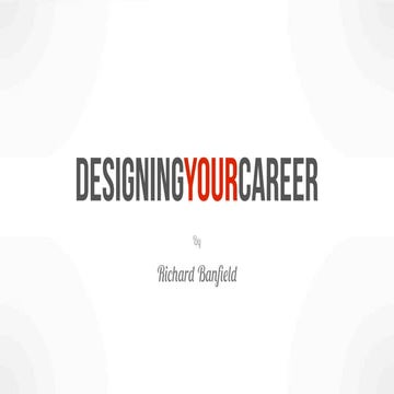 Designing your Career 2013