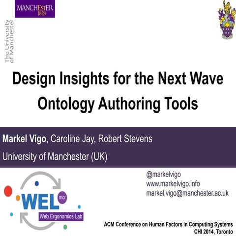Design Insights for the Next Wave Ontology Authoring Tools