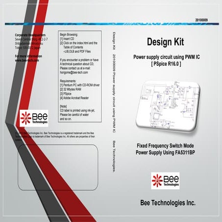 Package Design Design Kit 20100009 PWM IC by Bee Technologies