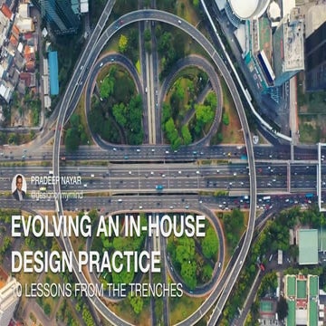 Evolving an in-house design practice