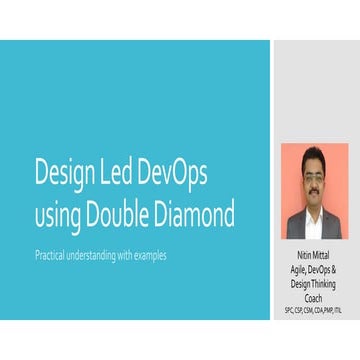 Design led dev ops using double diamond