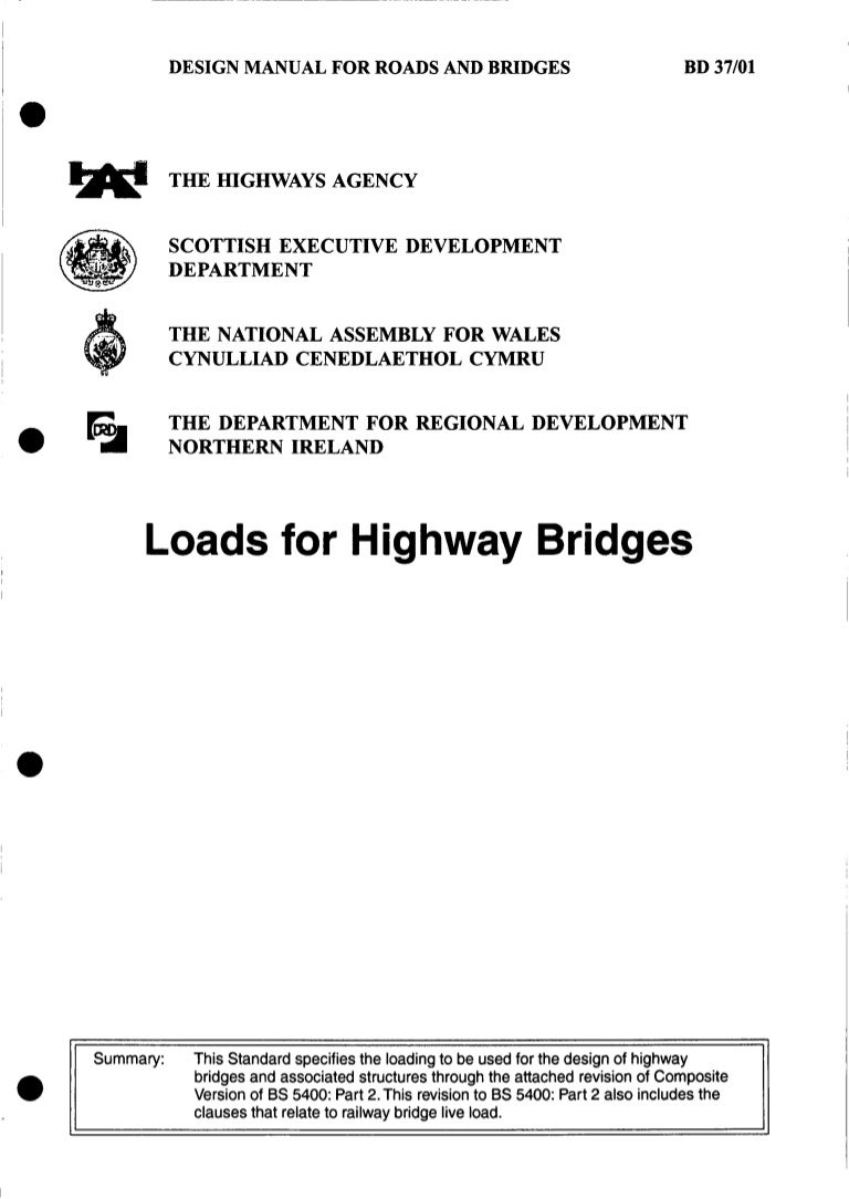 Roy Belton Design Manual For Roads And Bridges Loads For Highway