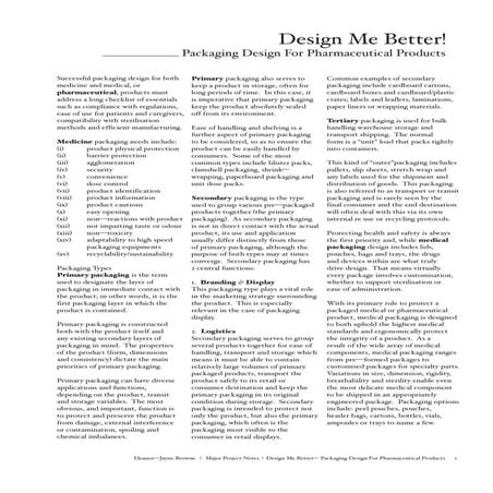 Design Me Better: Teaching Notes