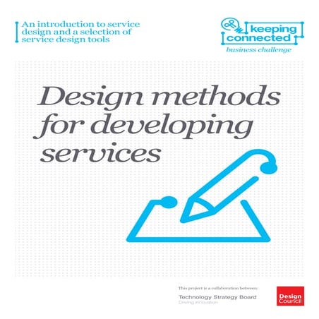 Design methods for developing services | PDF