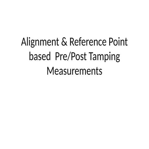 Design mode tamping using track survey.pptx