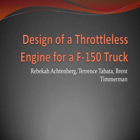 Design Of A Throttleless Engine For A F 1502