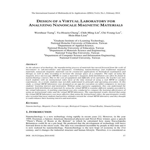 Design of a virtual laboratory for analyzing nanoscale magnetic materials