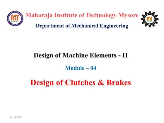 Working, Construction And Types of Band Brakes | PPT