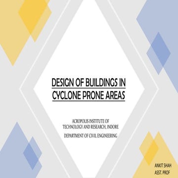 Design of buildings in cyclone prone areas | PDF