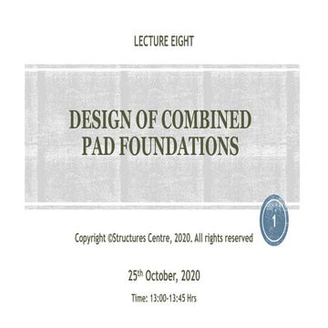 Design of combined footings
