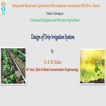 Design of drip irrigation system