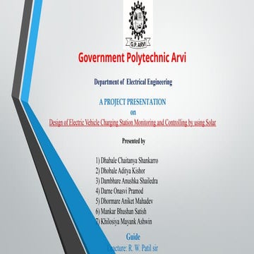 Design of Electric Vehicle Charging.pptx