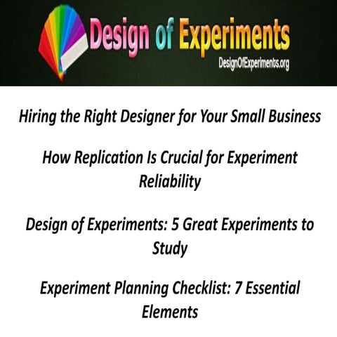 Design of experiments