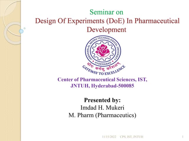 Design of Experiments (DOE)