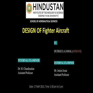 Design of fighter aircraft presentation