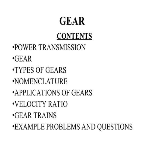 Design of Gear.ppt for engineering students of amrab