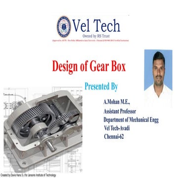 Design of Transmission System- GEAR BOX