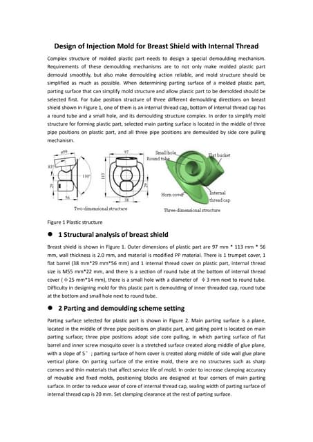 Design of injection mould for 135° elbow pipe of i | PDF