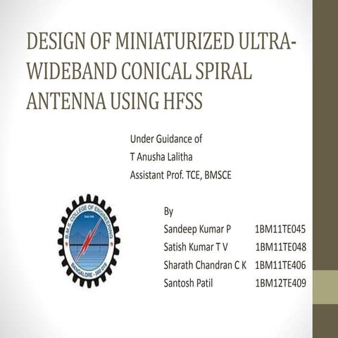 Design of miniaturized ultra ppt