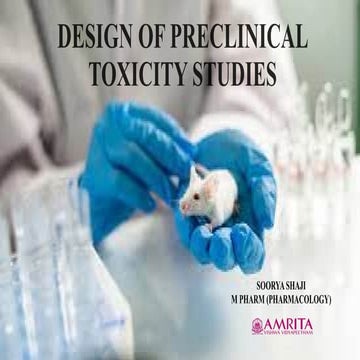 DESIGN OF PRECLINICAL TOXICITY STUDIES.pptx