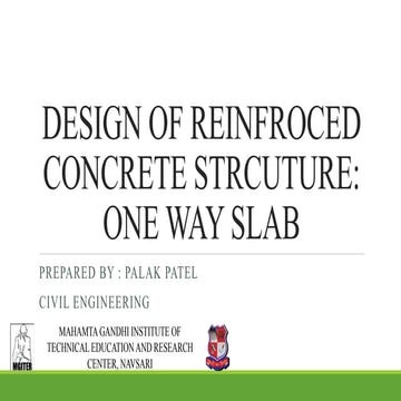 onw way slab design