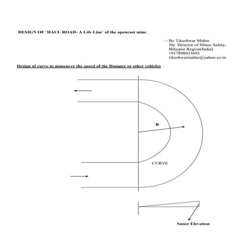 Design of super elevation :- A case study