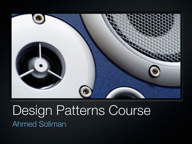 Design Patterns Course