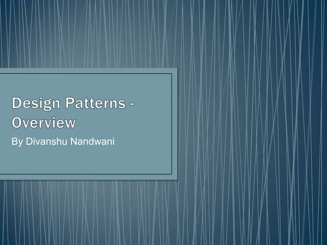 Design patterns