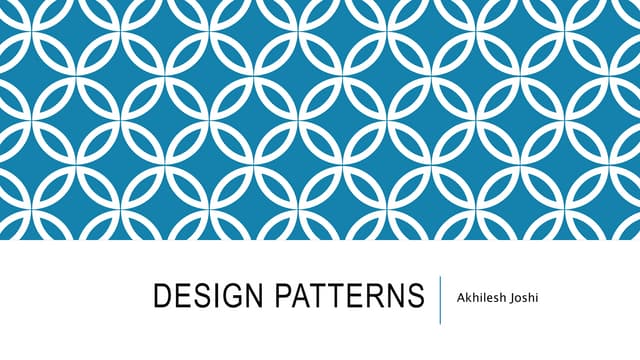 Design patterns