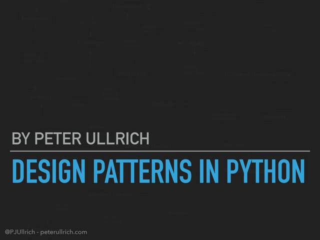 Design patterns in Python