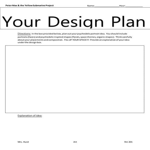Design plan peter max