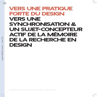Vers une pratique forte du design :...