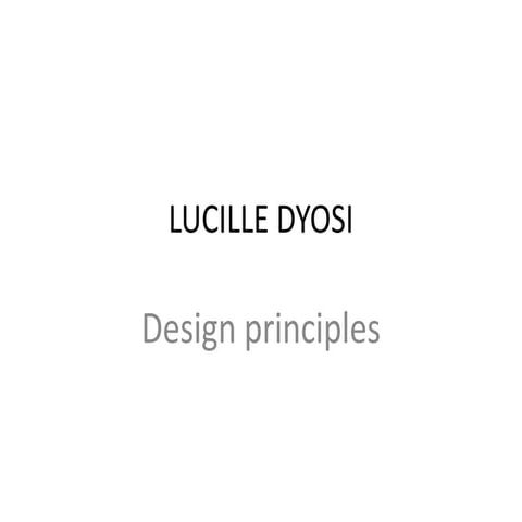 Design principles..