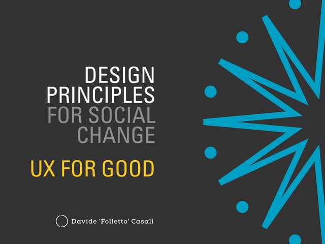 Design Principles for Social Change: UX for Good and Inzovu Curve