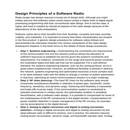 Design Principles of a Software Radio.docx