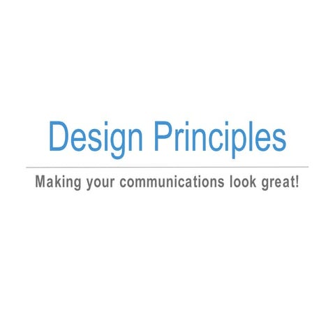 Design Principles